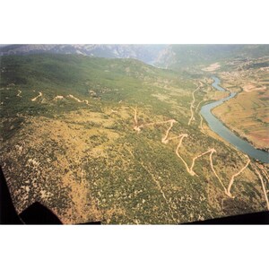 Vintage 1999 USAF Aerial Photos Bosnia Balkans Mountains Rivers Lot of 11 image 2