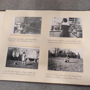Vintage album uit 1972-1973 van de familie Harrington uit Charleston, West Virginia, van kolonel Patricia Harrington van de Amerikaanse luchtmacht. afbeelding 8