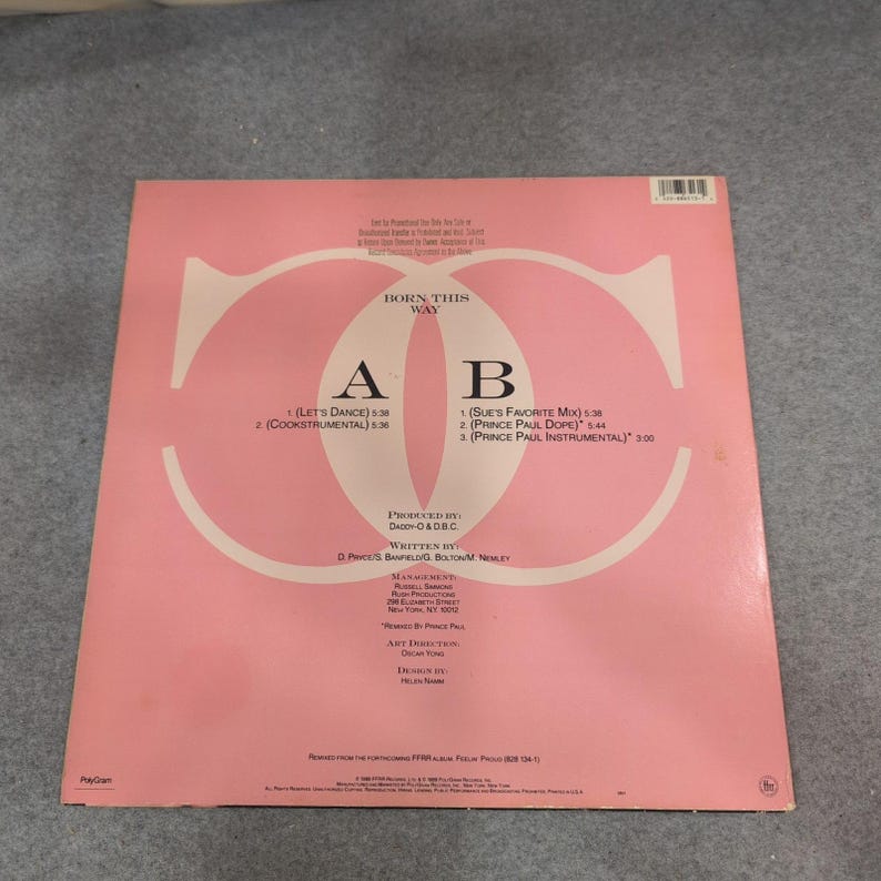 The Cookie Crew Born This Way 12" Vinyl Single 1989 Promo Prince Paul Remix VG image 2