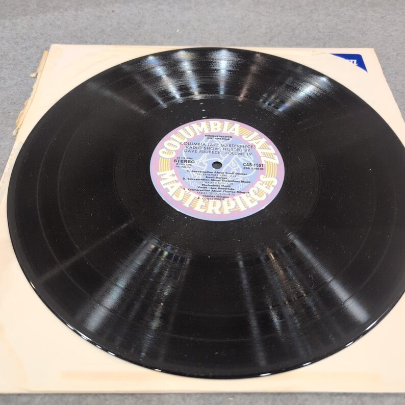 Columbia Jazz Masterpieces Radio Show Vol. IV Dave Brubeck Promo Vinyl LP CAS1551 zdjęcie 3