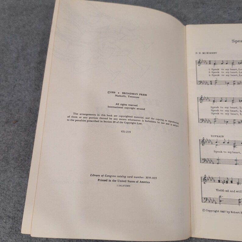 The Gospel Singer Low Voice Music Book Compiled Arranged William J Reynolds image 3