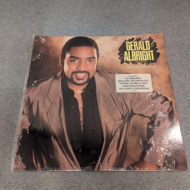 Gerald Albright Just Between Us Vinyl LP 1987 Atlantic Records 81813-1 Jazz R&B image 1