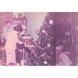 Vintage 1970s Christmas Family Home Photos Lot of 16 Fireplace Tree Toys image 8