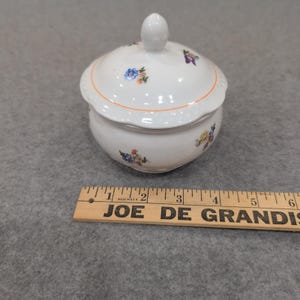 Kahla Kahlaerstedt Pastorale Floral Sugar Bowl with Lid Made in GDR NA308 image 6