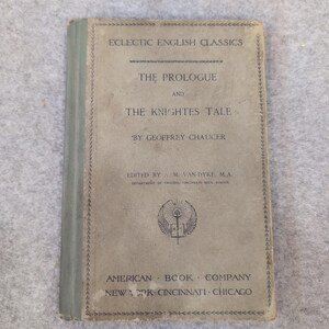 1898 Eclectic English Classics Geoffrey Chaucer The Prologue The Knightes Tale image 2