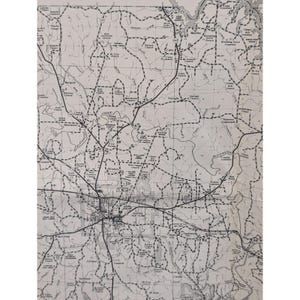 Vintage 1979 Walker County Alabama Highway Map 28" x 18" Jasper Parrish image 4
