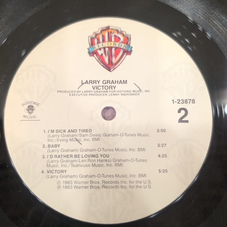 Larry Graham Victory Vinyl LP 1983 Warner Bros Cords 1-23878 Funk Soul Album Bild 6