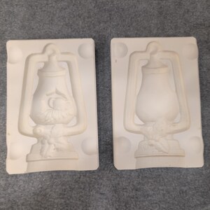 Alberta's Molds Inc 1978 Lantern Christmas Holly Ceramic Slip Casting Mold A121 image 2