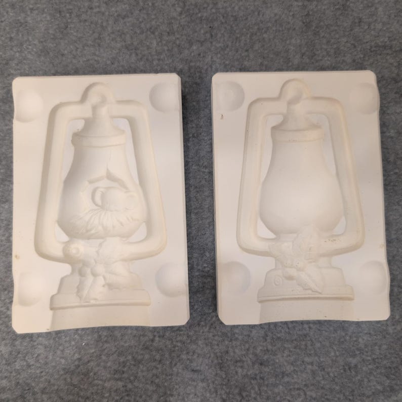 Alberta's Molds Inc 1978 Lantern Christmas Holly Ceramic Slip Casting Mold A121 image 2