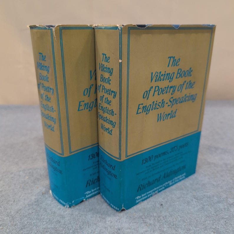 Viking Book of Poetry of the English-Speaking World 1958 2 Volumes R Aldington image 1