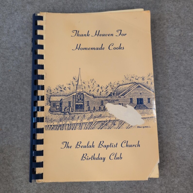 Beulah Baptist Church Birthday Club Thank Heaven For Homemade Cooks AL Cookbook afbeelding 1