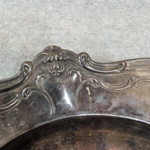 Gorham Silver Original Vintage Silverplate Chantilly Pattern Scalloped Bowl image 3