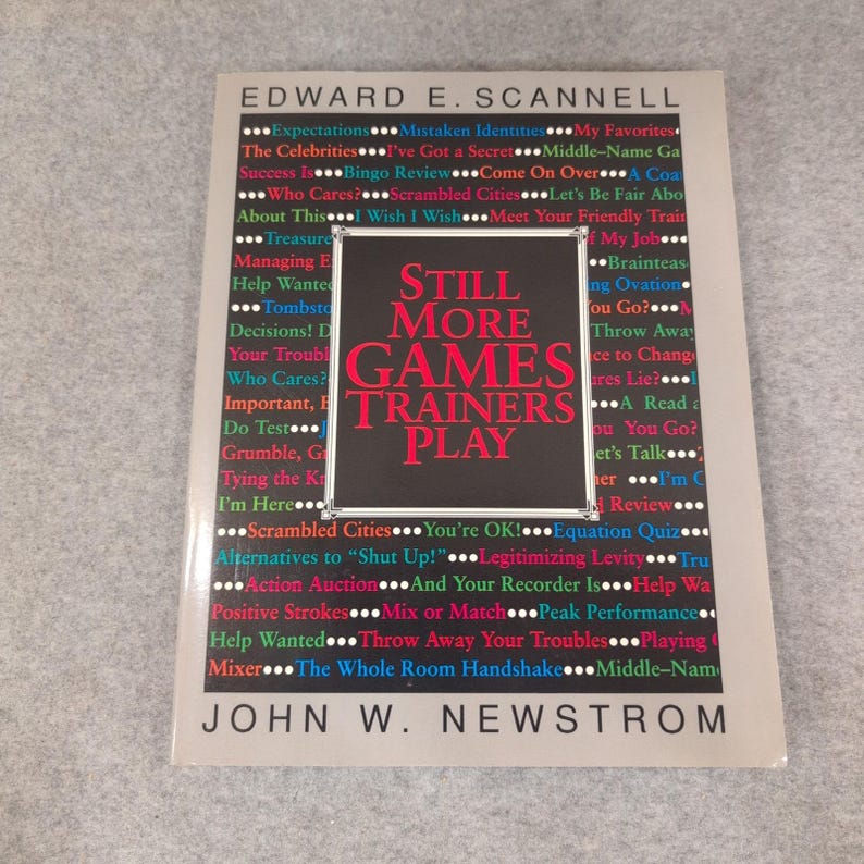 Still More Games Trainers Play Scannell Newstrom McGraw-Hill 0-07-046427-8 VG+ image 1