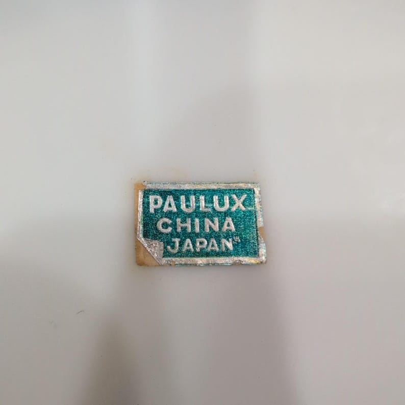 Boîte à bijoux ovale Paulux China Japon feuille d'or vert porcelaine blanche image 8