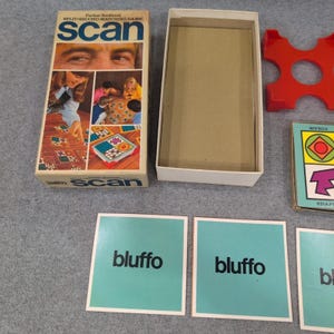 Vintage 1970 Parker Brothers Scan Split-Second Matching Game Retro Board Game image 2