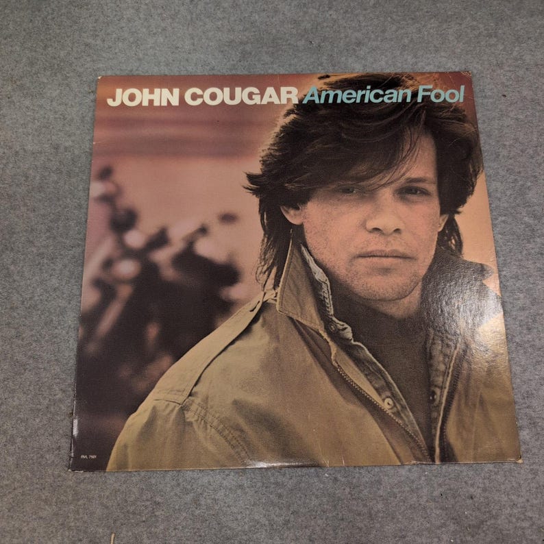 John Cougar American Fool Vinyl LP 1982 Riva Records RVL 7501 Hurts So Good image 1
