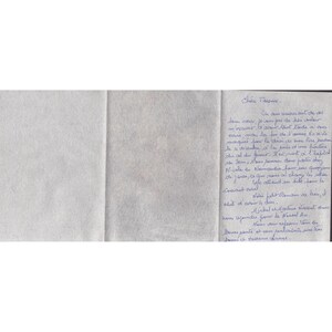 Vintage 1963 San Diego USNTC Airmail Envelope French Handwritten Letter VG image 3