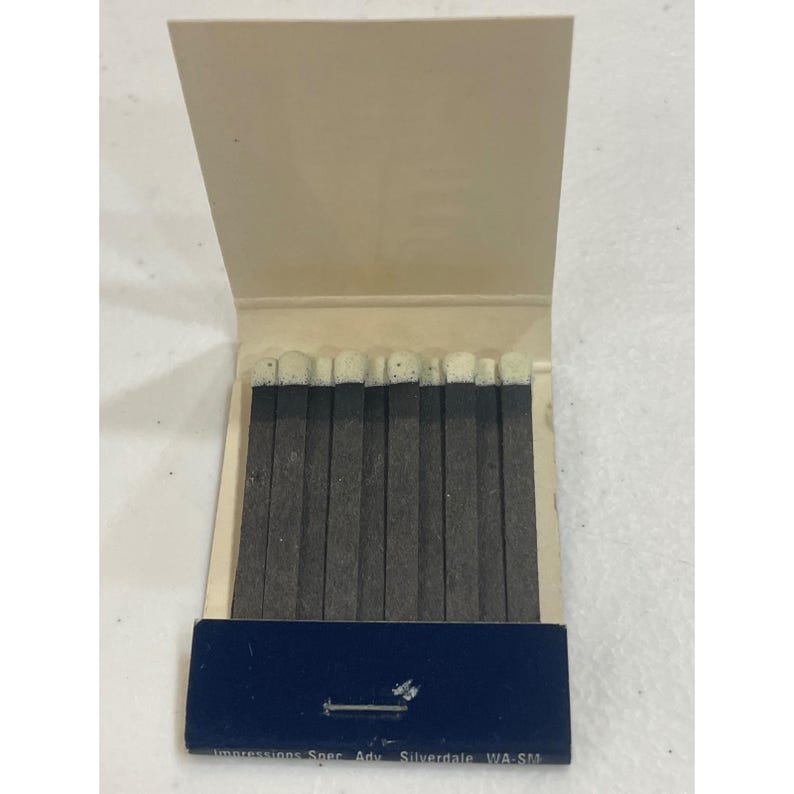 Vintage Boat Shed Restaurant Bar Matchbook Silverdale Bremerton WA image 3