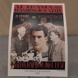 Jennifer Harwell Art History of Alabama Crimson Tide - Juego de 13 impresiones de fútbol imagen 7