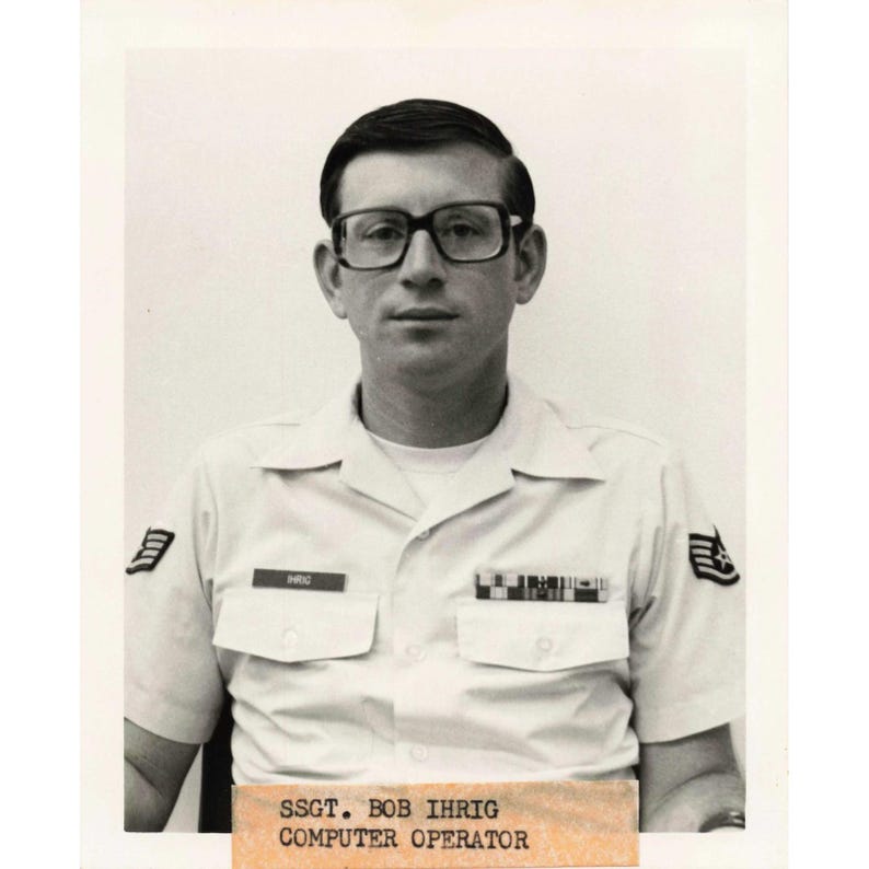 5 VTG 1970s US Air Force Personnel Photos Korea Data Automation Named Portraits image 2