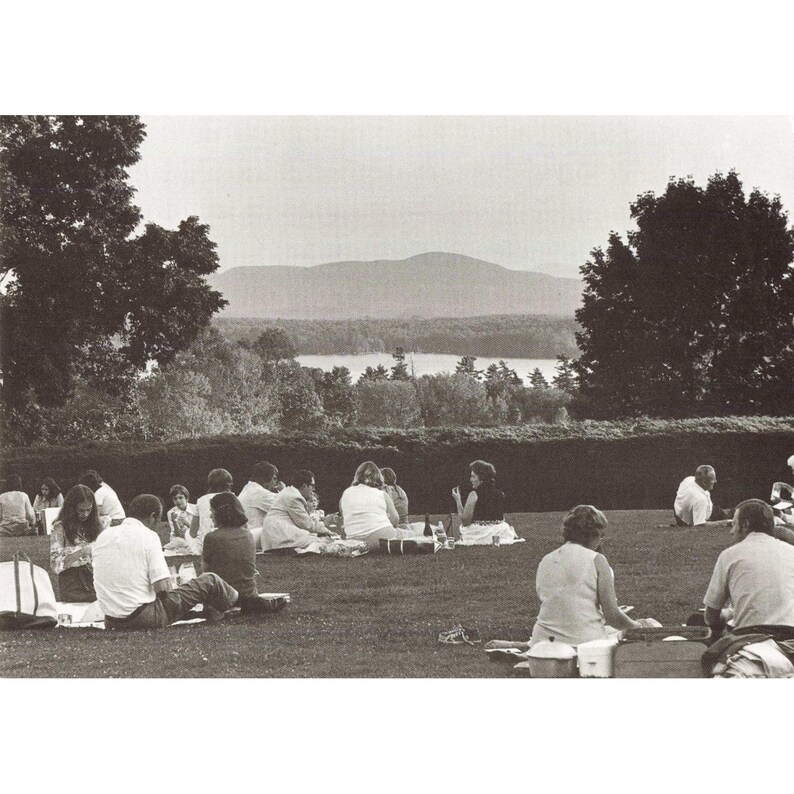 William H Tague, juego de 15 postales, Berkshires, Tanglewood, Leonard Bernstein, Naturaleza imagen 13