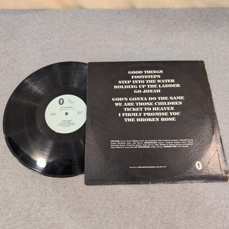 The Kingsmen Chartbreakers Vol IV Vinyl LP Southern Gospel Heavy Weight Records image 2