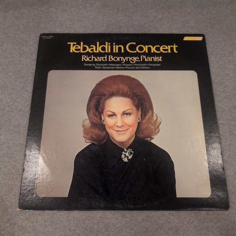 Renata Tebaldi in Concert Richard Bonynge Piano London fffr Vinyl LP OS 26303 image 1