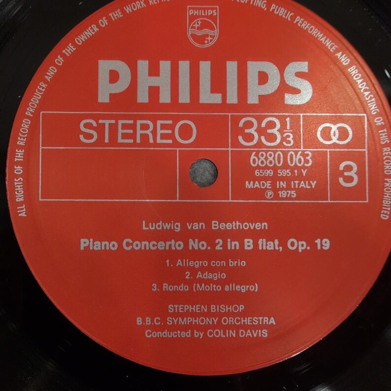 Beethoven The 5 Piano Concertos Stephen Bishop Colin Davis Philips 4LP Box Set image 4