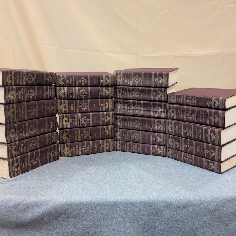 The Pulpit Commentary - Set completo di 23 volumi, edizione Eerdmans con indice, copertina rigida vintage. immagine 1
