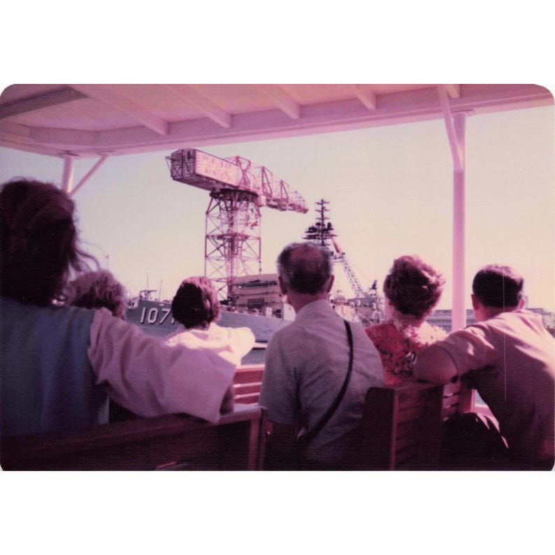 Vintage 1970s Pearl Harbor Navy Ships Tour Boat Photo Lot of 9 3.5x5 Warships image 6