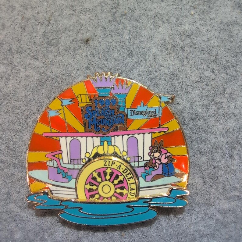 Spilla Disney 2004 Splash Mountain 1989 Disneyland LE 1500 Zip-A-Dee Fratel Coniglio immagine 1