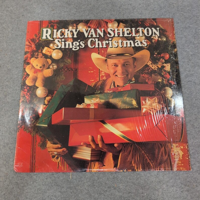Ricky Van Shelton Sings Christmas Vinyl LP Record 1989 Columbia C 45269 Sealed image 1