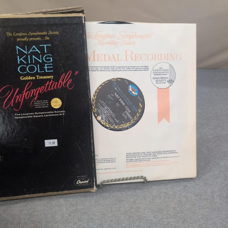 Nat King Cole Unforgettable Golden Treasury Longines Symphonette Vinyl Box Set image 3