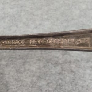 Rogers & Bro. Reinforced Plate Serving Fork Silver Tone Ornate Handle image 5