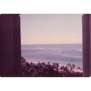 Vintage 1970s Waikiki Beach Hawaii Women in Swimsuits Photo Lot of 4 image 1