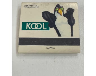 Vintage 1991 Kool Cigarettes Penguin Matchbook Collectible Advertising