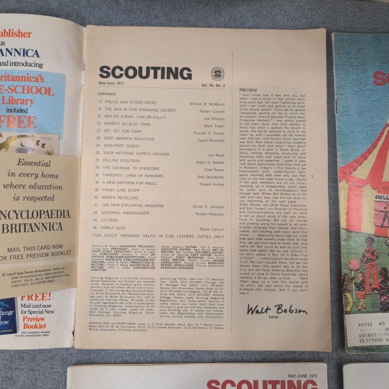 Scouting Magazine Collection Lot of 6 Vintage Issues 1970s image 2