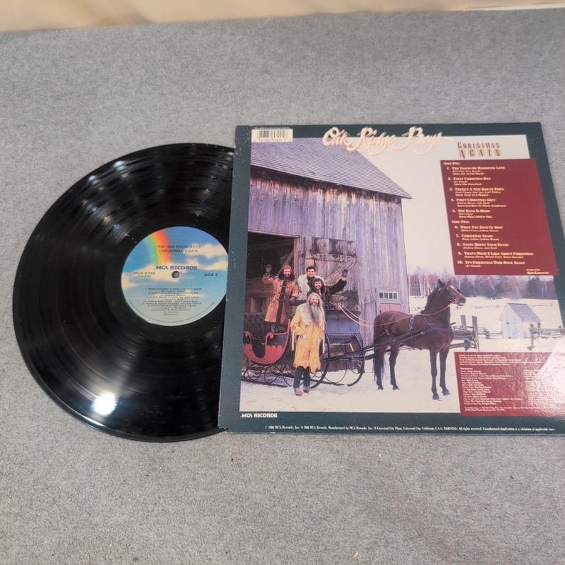 The Oak Ridge Boys Christmas Again Vinyl LP MCA-5799 1986 Country Holiday Album image 2