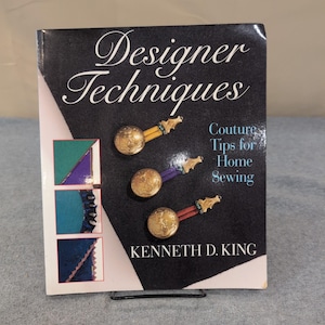 Designer Techniques Couture Tips for Home Sewing Kenneth D King 1996 Paperback image 1