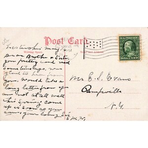 Postal antigua del Ayuntamiento de Nueva York de 1911, matasellada con el sello Franklin de 1 centavo de NYC, en muy buen estado. imagen 2