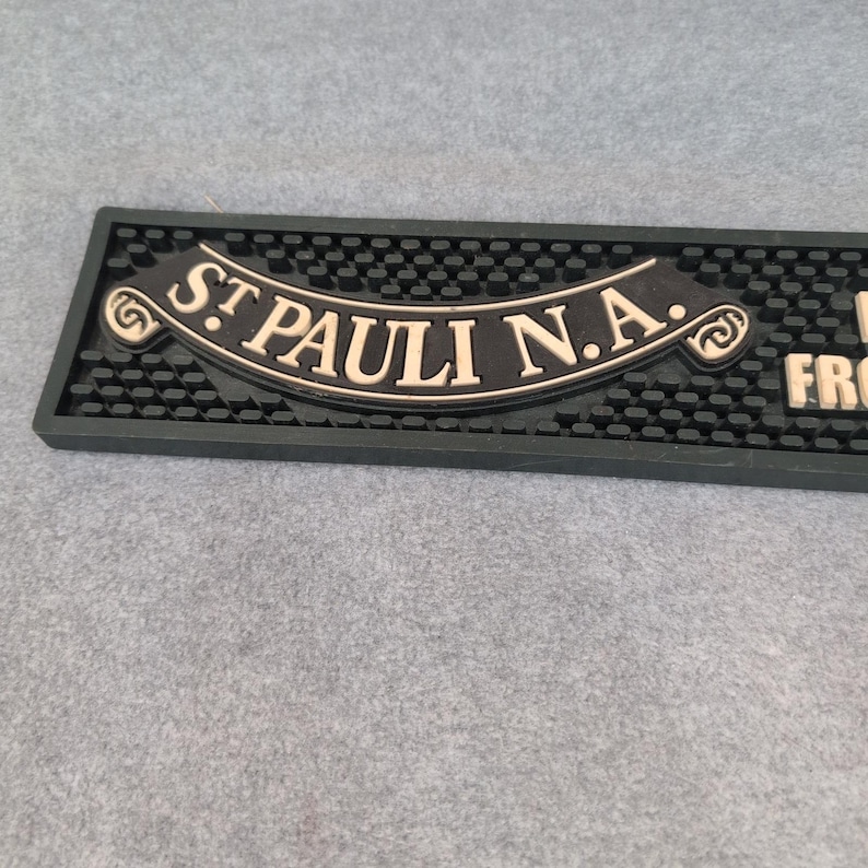St Pauli N A Bar Mat Rubber Imported From Germany Beer Tap Pad image 2