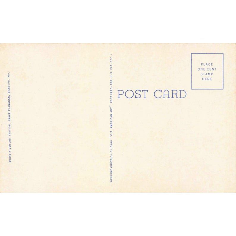 Lake Taneycomo US Highway 65 Bridge Missouri linnen briefkaart Curt Teich Branson afbeelding 2