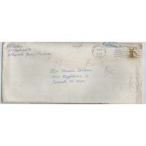 Konvolut von 13 Vintage-Briefumschlägen mit Poststempeln aus Sarasota, Florida, aus den 1950er- bis 1980er-Jahren Bild 4