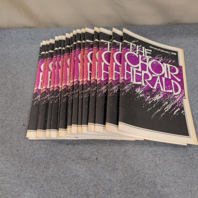 Lot of 19 The Choir Herald January February 1998 Choral Sheet Music Lorenz image 1