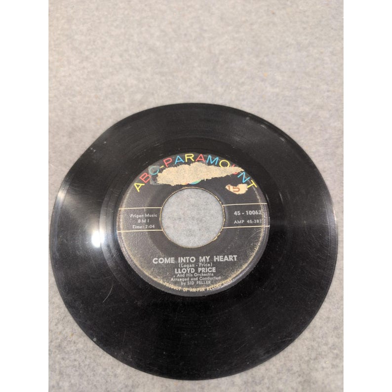 Lloyd Price Wont'cha Come Home ABC-Paramount 45-10062 Vinyl 45 image 2