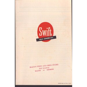 Vintage 1964 Swift Vitogro A Visual Aid to Good Lawn Care Booklet Georgia 10-64 image 2