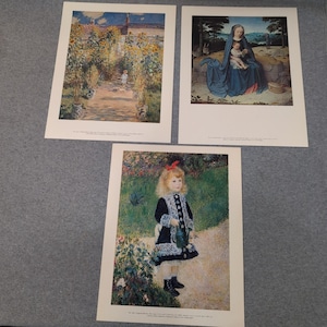 National Gallery of Art Print Set Renoir Monet Gerard David Impressionist Art image 1