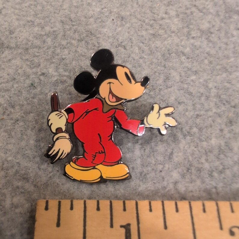 Disney Catalog Mickey Mouse Brave Little Tailor Red Pajamas Enamel Pin Exclusive image 2