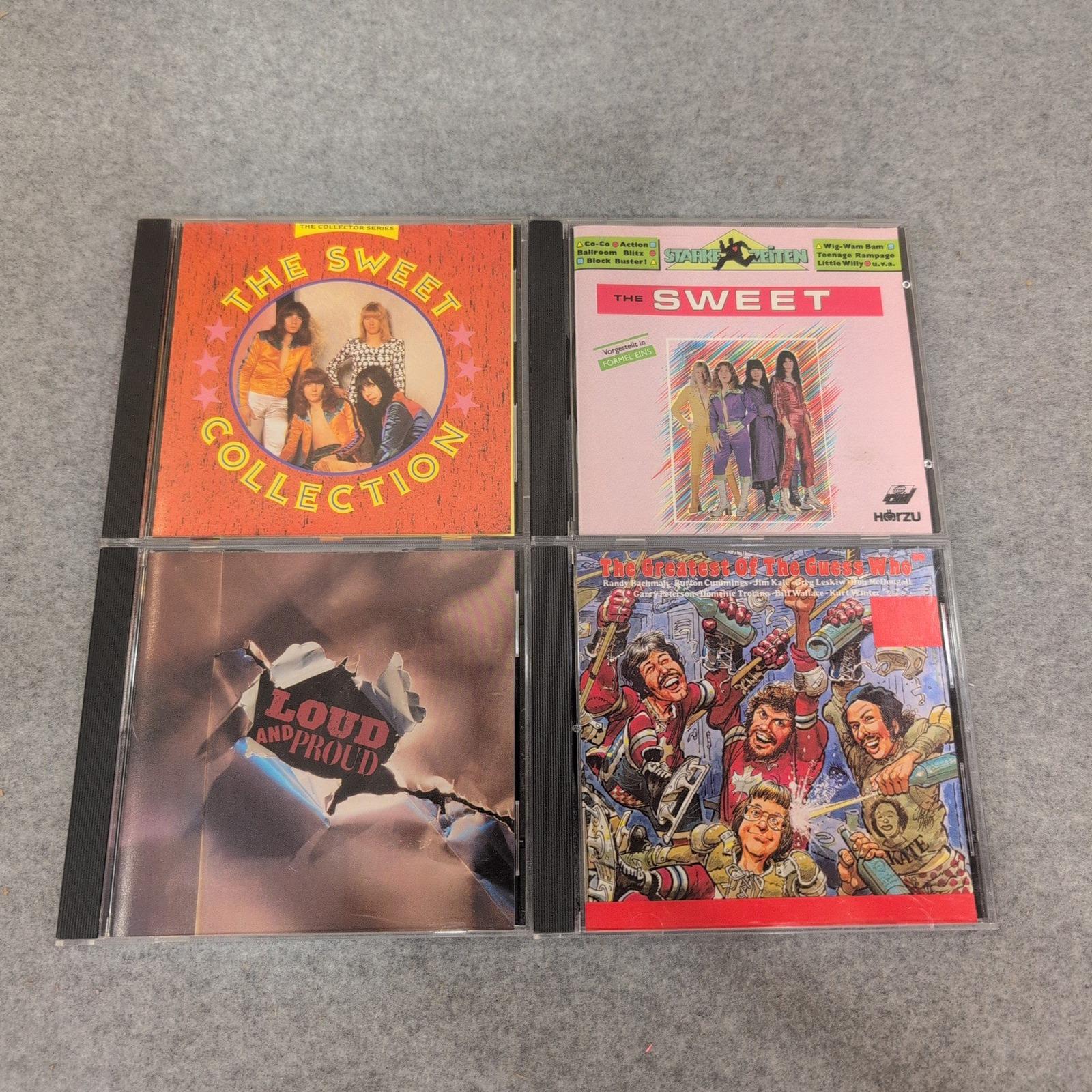 Glam Rock Classics CD Lot the Sweet the Guess Who Loud and Proud 4 Disc ...