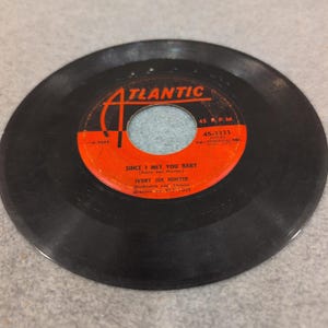 Ivory Joe Hunter Since I Met You Baby Atlantic 45-1111 Vinyl 7 In 45 RPM Record image 3